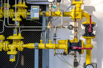 Eine Druckregelanlage und Messanlage des Gasversorgers als Betriebsanlage im Gasnetz