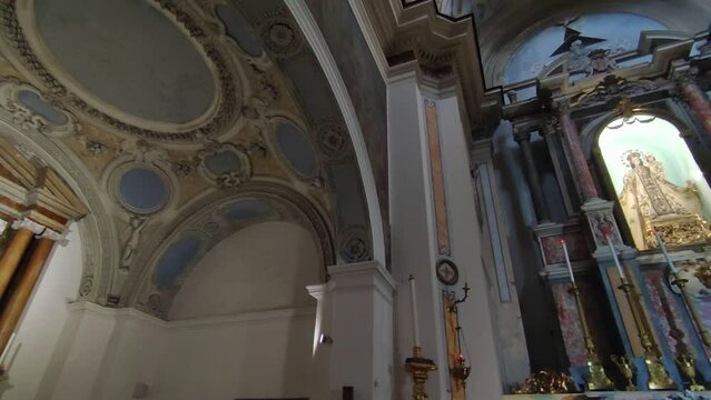 Napoli - Panoramica della Chiesa di  Santa Maria della Mercede a Chiaia