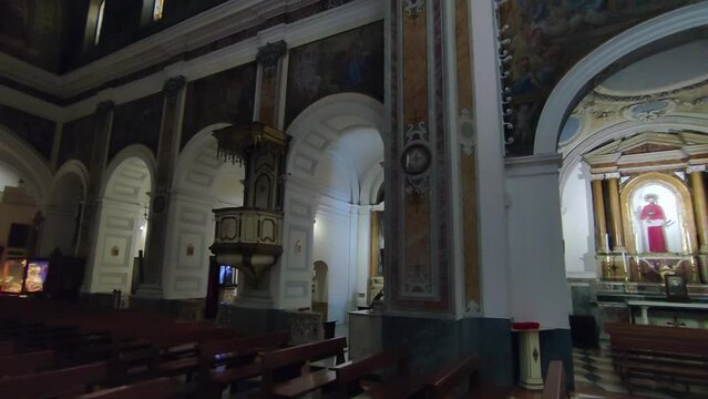 Napoli - Panoramica della Chiesa di  Santa Maria della Mercede a Chiaia