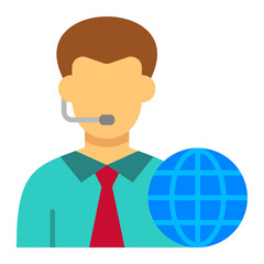 News Reporter Flat Icon
