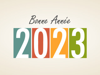 Carte Bonne Année 2023 Couleurs