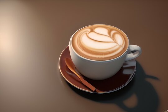 Cappuccino art - Generative AI