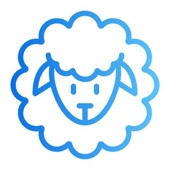 sheep gradient icon