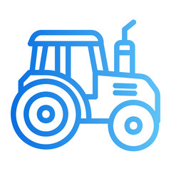 Obraz premium tractor gradient icon