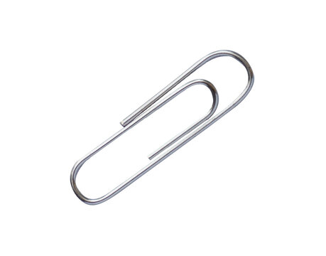 Paper clips isolated for design elements
