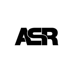 ASR letter monogram logo design vector