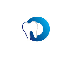 Letter O And Tooth Logo Icon 002