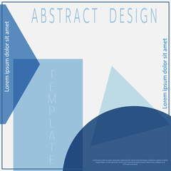 Layout of designer packaging of goods, creation of simple backgrounds, cover, banner, brochure, poster. Creative idea of geometric composition for creative design