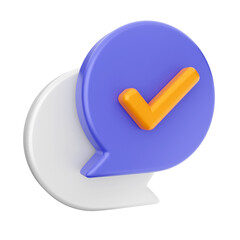 3d chat bubble comment icon illustration render