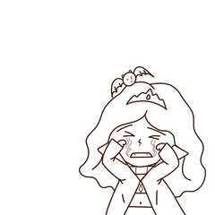 It was the image of a young vampire. She had terrifyingly pale skin.