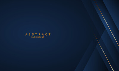 dark blue luxury premium background and gold line.