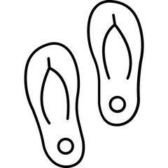 flip flop Vector Icon

