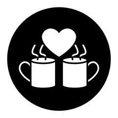 cup cyrcular glyph icon