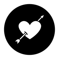 cupid cyrcular glyph icon