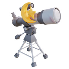 3D Illustration telescope