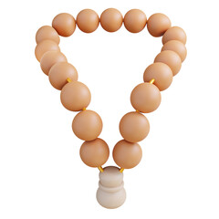 Obraz premium 3D Illustration prayer beads