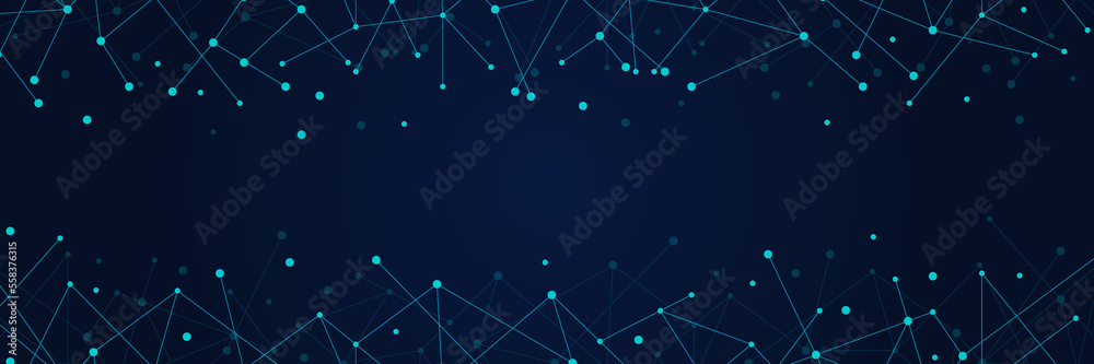 Poster abstract network technology geometric dots. network clipart. connecting dots and lines. global netwo