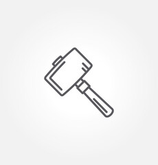 hammer icon vector illustration logo template for many purpose. Isolated on white background.
