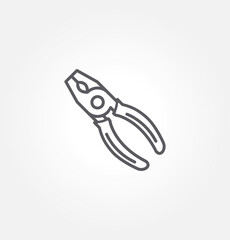 pliers icon vector illustration logo template for many purpose. Isolated on white background.