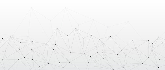 Abstract network technology geometric dots. Network clipart. Connecting dots and lines. Digital technology with plexus background. Vector illustration