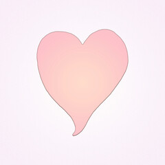 pink gradient heart design icon