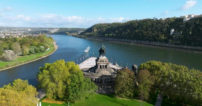 Deutsches Eck Koblenz River Mosel and Rhine
