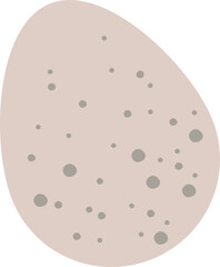 Cartoon easter egg flat icon