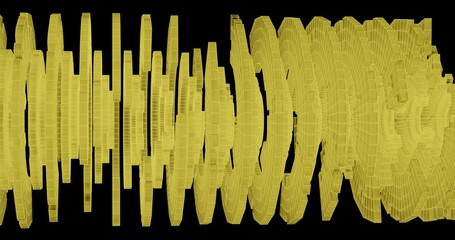technology concept made in 3d wireframe