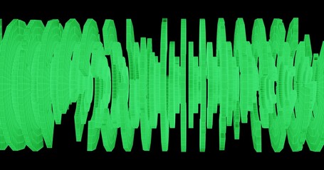 technology concept made in 3d wireframe