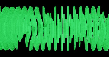 technology concept made in 3d wireframe