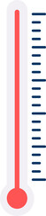 Thermometer flat icon Control temperature