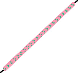 Shoelaces for fastening shoes flat icon