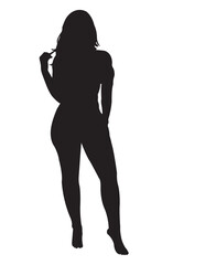 silhouette of a woman