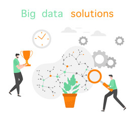 Big data solution financial increase growth People
