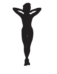 silhouette of a girl