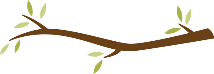 Tree branch flat icon Bird nest © Mykola Syvak