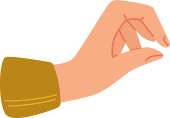 Hand keeps things flat icon