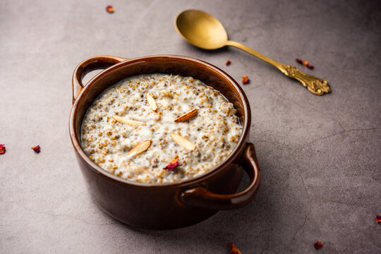 Kodo foxtail millet kheer or varagu arisi payasam is a popular Indian dessert