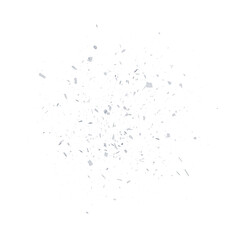 Glass debris isolated transparent backgound 3d rendering