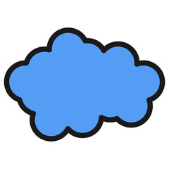 bubble cloud icon