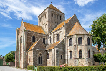Lessay. Abbaye de la Sainte-Trinité. Manche. Normandie	