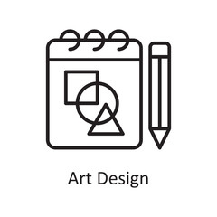 Art Design Vector Outline Icon Design illustration. Design and Development Symbol on White background EPS 10 File