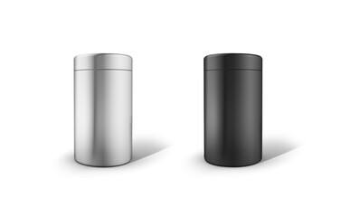 Metal tin can, packaging for bulk products, 3d rendering