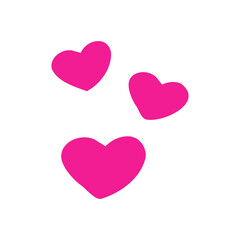 Hand drawn hearts. Design elements for Valentine's day.