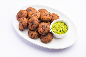 Millet Vada or cutlet is a variation of regular vada made with combination of urad dal and millets