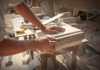 The sculptor's hands