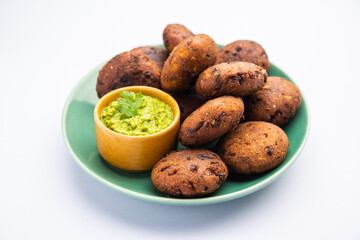 Millet Vada or cutlet is a variation of regular vada made with combination of urad dal and millets