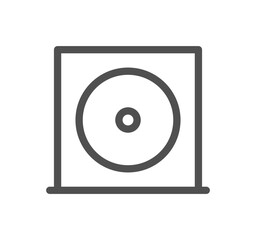 Computer and component related icon outline and linear vector.