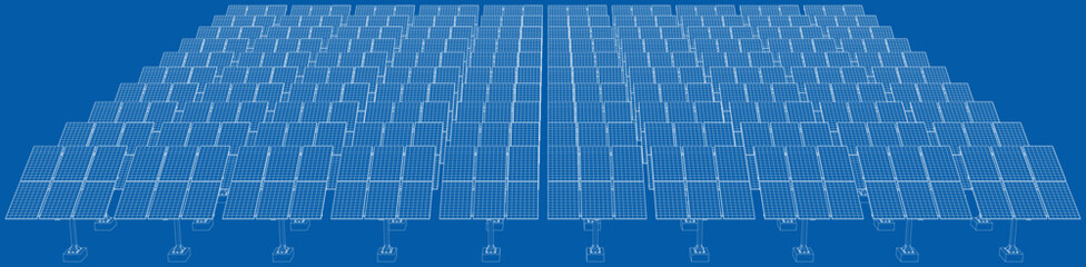 Solar Panel Concept. Vector