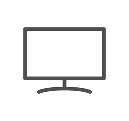 Computer and component related icon outline and linear vector.